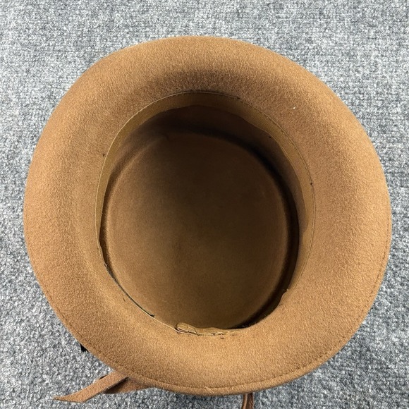 Vintage Y2K Galliano Sorbatti Brown Wool Hat Made In Italy Velvet Band Fur Trim main image 9